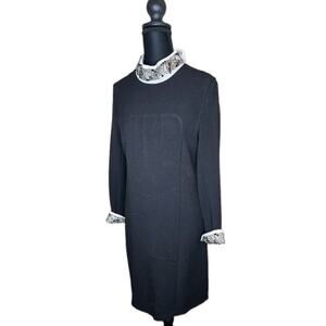 Storlets Black Shift Dress With Embellishments Size XXS